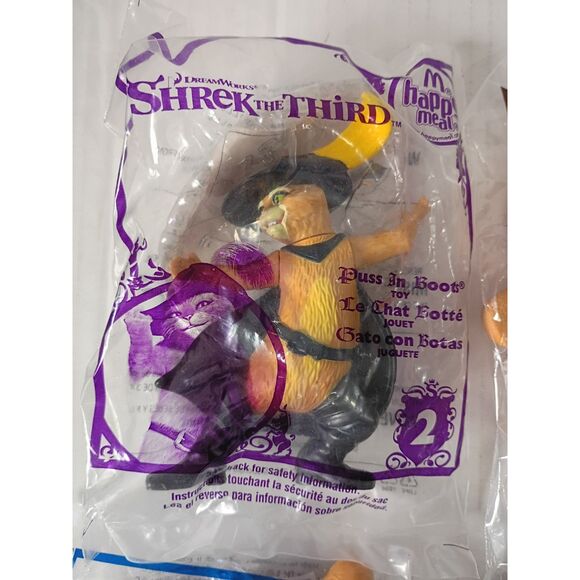 Shrek "The Third" Happy Meal Toys McDonalds 2007 Complete Set of 10 NIB - Picture 10 of 12